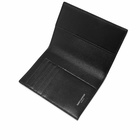 Saint Laurent Men's Tiny Monogram Card Wallet in Black/Silver