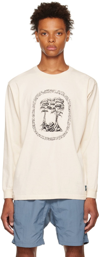 Photo: Afield Out Beige August Long Sleeve T-Shirt