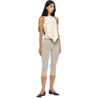 Paloma Wool Off-White Alba Belt Leather Top