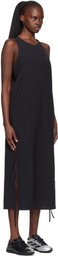 Y-3 Black Racer Cinch Midi Dress