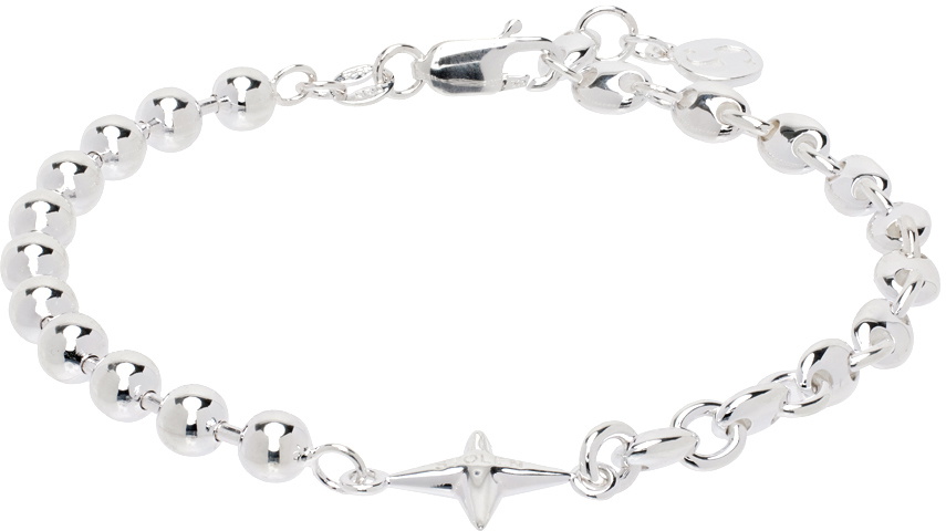 Stolen Girlfriends Club Silver Shuriken Missmatch Bracelet