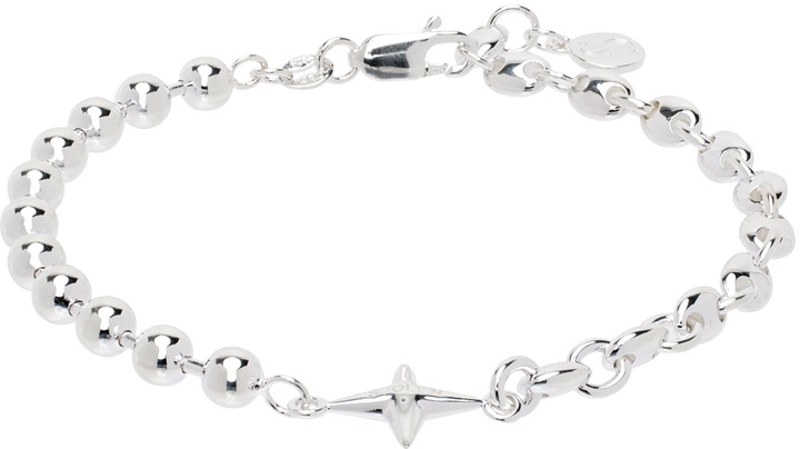Photo: Stolen Girlfriends Club Silver Shuriken Missmatch Bracelet