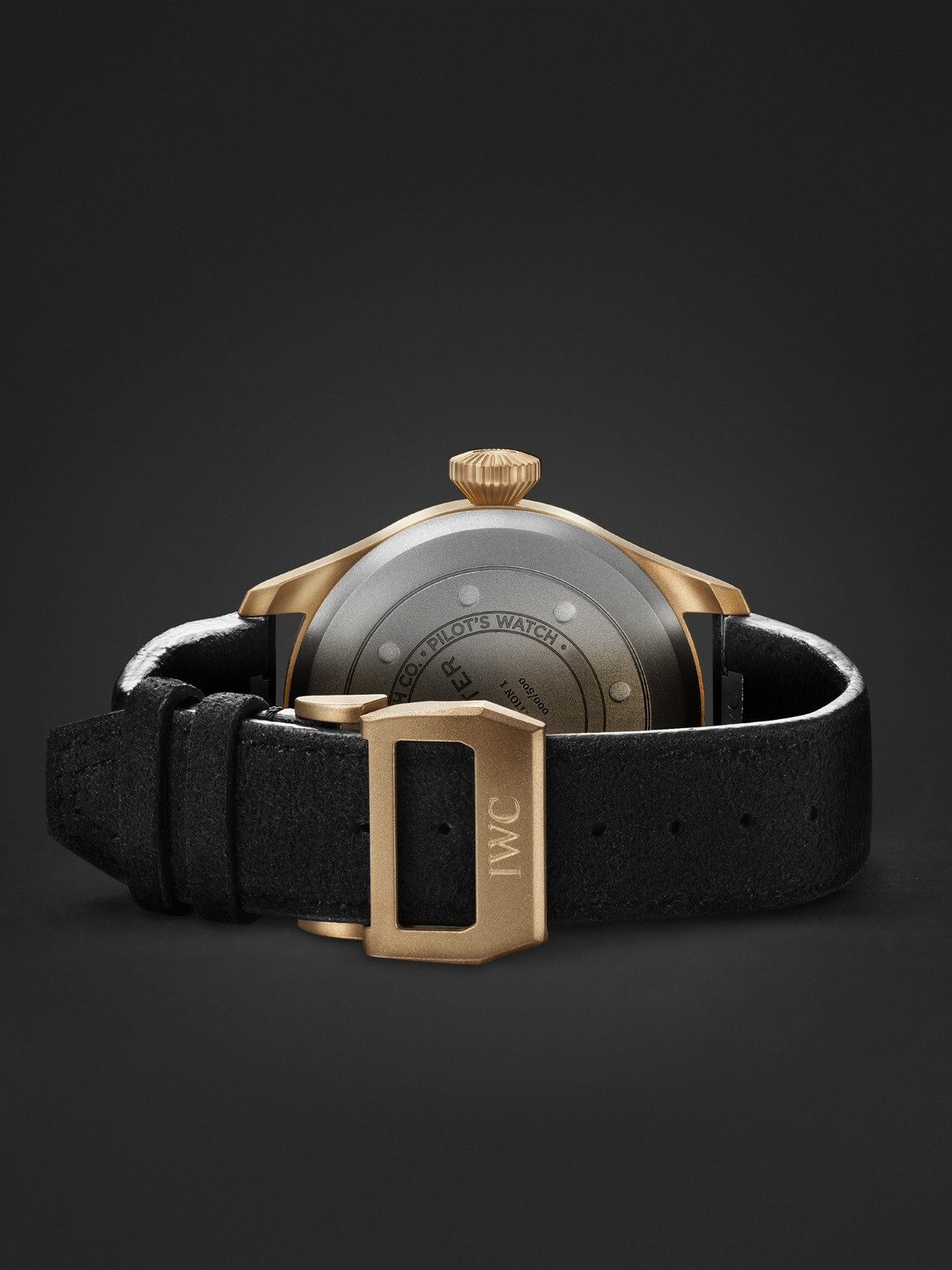 IWC Schaffhausen - Big Pilot's 43 MR PORTER Edition 1 Limited-Edition Automatic Bronze and Alcantara Watch, Ref. IW329703 - Black