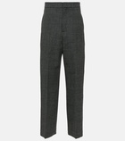 Loewe High-rise wool wide-leg pants