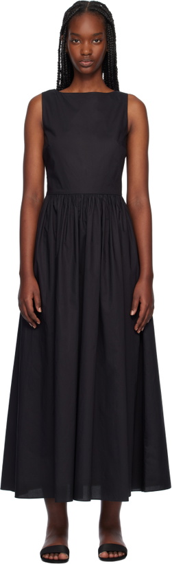 Photo: Matteau Black Tie Back Midi Dress
