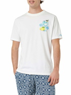 MC2 Saint Barth Man Cotton T-shirt With Cryptopuppets Gin Tonic Front And Back Placed Print | Cryptopuppets Special Edition