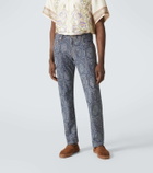 Etro Paisley jacquard slim jeans