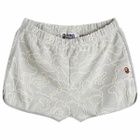 A Bathing Ape Women's Neon Camo Jacquard Shorts in Grey