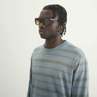 Prada Eyewear D11S Sunglasses in Black/Yellow Gradient Light Brown 