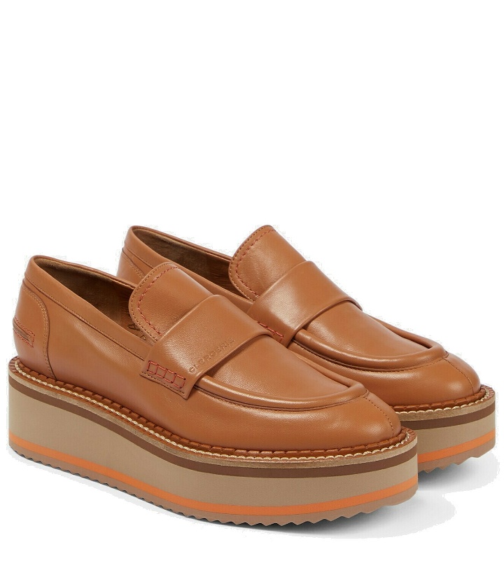 Photo: Clergerie - Bahati leather platform loafers