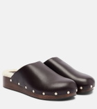 Le Monde Béryl Agnes studded leather mules