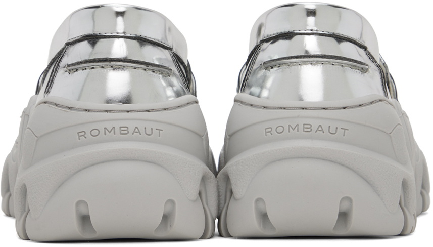 【関税込み】Rombaut SSENSE限定 シルバー ローファー Rombaut SSENSE Exclusive Silver Loafers Rombaut