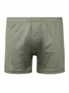 Zimmerli - Sea Island Cotton Boxer Shorts - Green