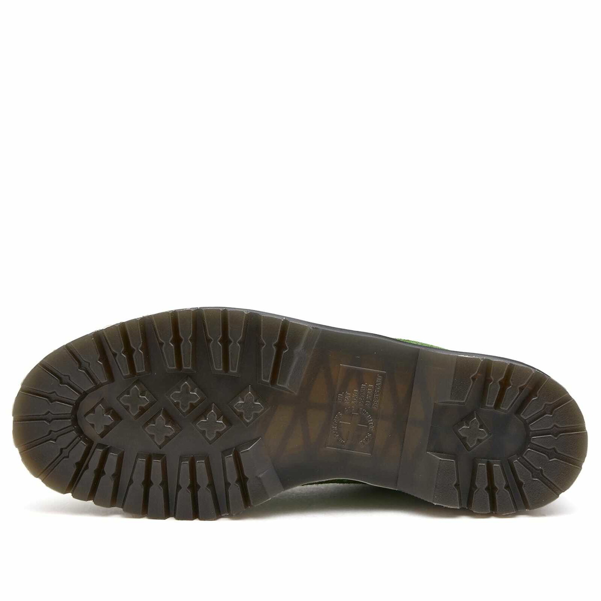 Dr. Martens Men's x Awake Lowell Shoe in Vibrant Green Hair-On Dr