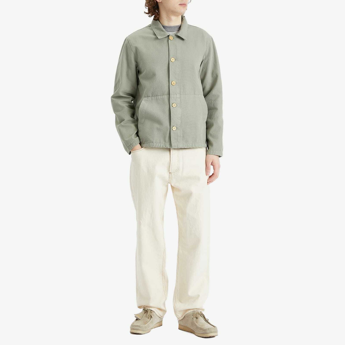 Armor-Lux Men's Fisherman Chore Jacket in Shadow