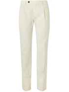 Massimo Alba - Piave Straight-Leg Pleated Cotton Trousers - White