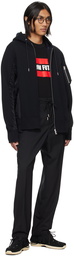 sacai Black Creased Trousers