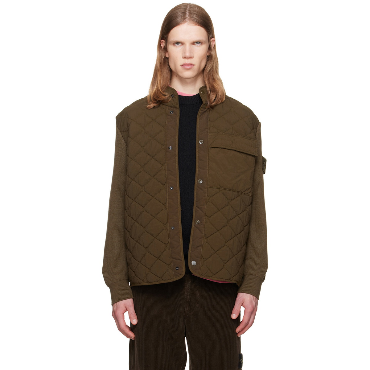 Stone Island Khaki 4100016 Nylon Smerigliato Jacket