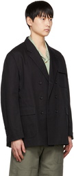 Engineered Garments Black Reefer Jacket