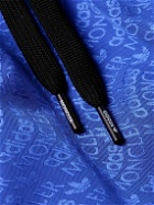 Moncler Genius - adidas Originals Straight-Leg Reversible Logo-Jacquard Shell Down Sweatpants - Blue