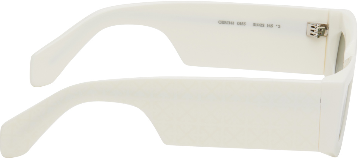 Off-White White & Green Cary Sunglasses