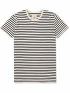 Hemen Biarritz - Dani Striped Organic Cotton-Jersey T-Shirt - Blue