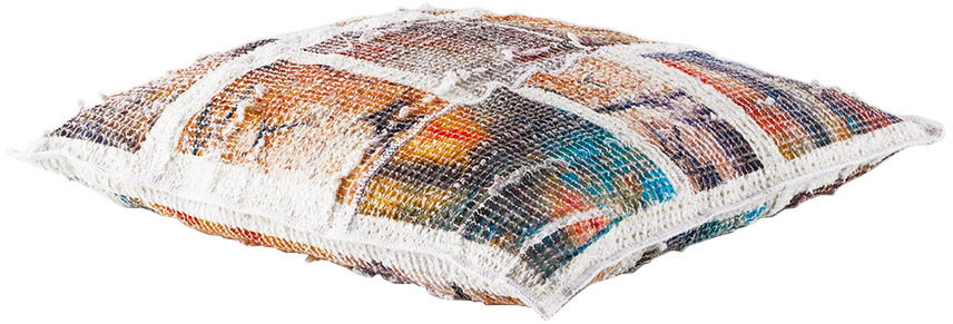 Luna Del Pinal Multicolor Cave Study Stretch Weave Cushion