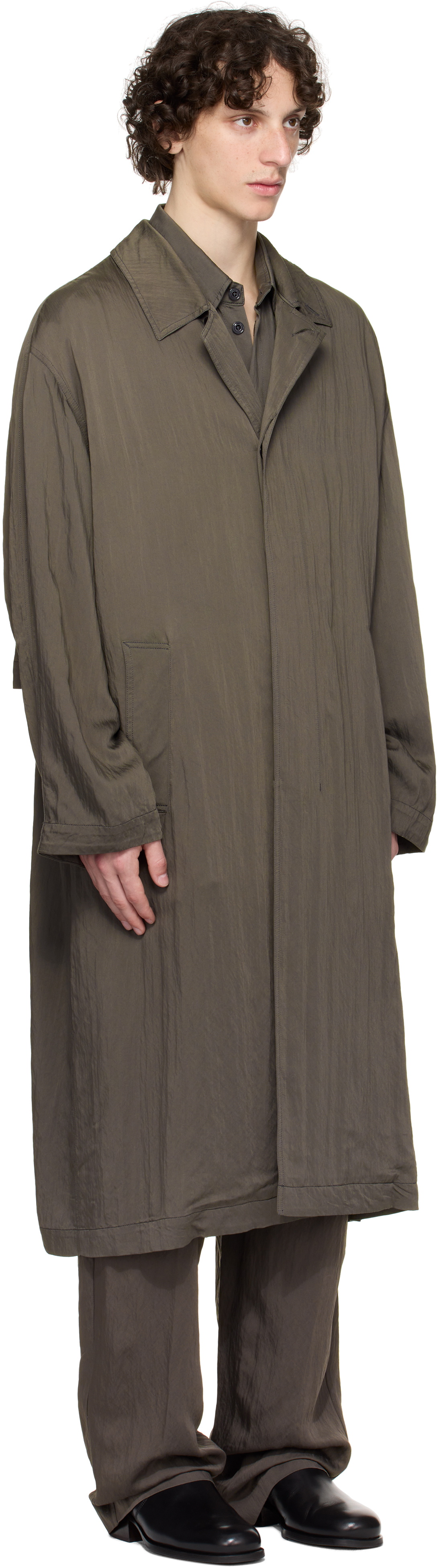 LEMAIRE Gray Ultra Light Coat Lemaire