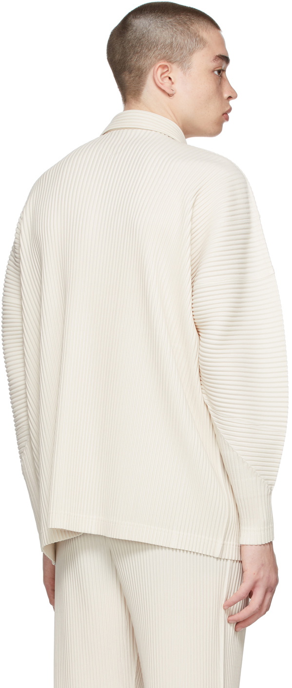 Homme Plissé Issey Miyake Off-White Monthly Color April Shirt