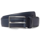 Hugo Boss - 3.5cm Navy Ceddy Leather Belt - Navy