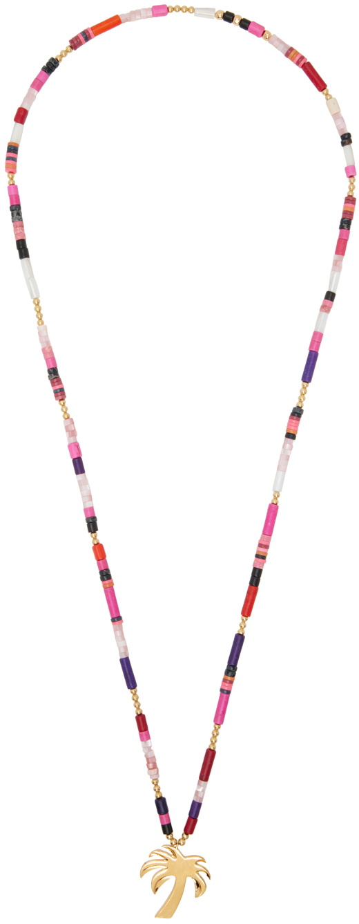 Palm Angels Multicolor Palm Beads Necklace