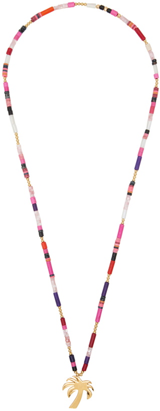 Photo: Palm Angels Multicolor Palm Beads Necklace