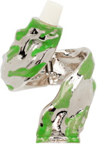 Acne Studios Green & Silver Tube Bracelet