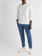 Peter Millar - Lava Wash Slim-Fit Tapered Stretch Cotton and Modal-Blend Jersey Sweatpants - Blue