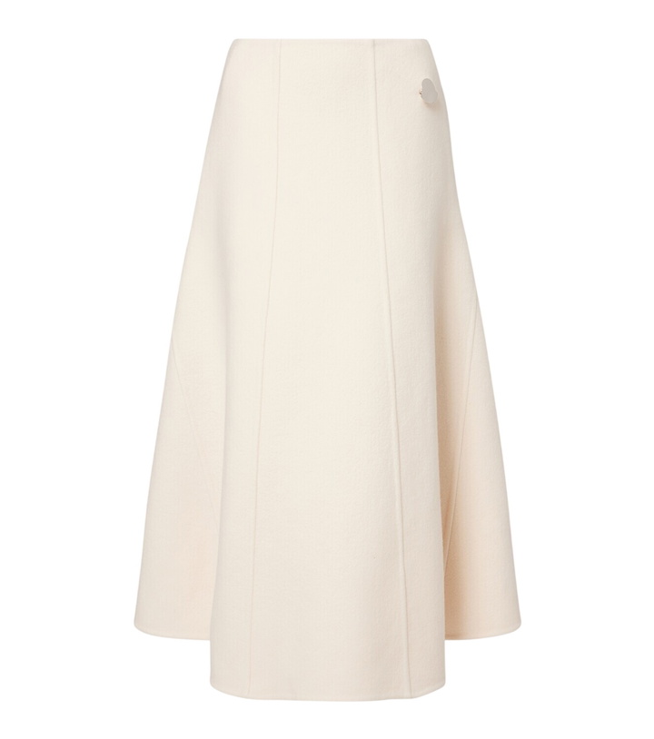 Photo: Moncler Genius x Jil Sander virgin wool midi skirt