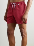 Loro Piana - Bay Straight-Leg Mid-Length Swim Shorts - Red