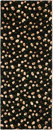 Dries Van Noten Black Embroidered Scarf