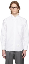 Thom Browne White Back Stripe Oxford Shirt