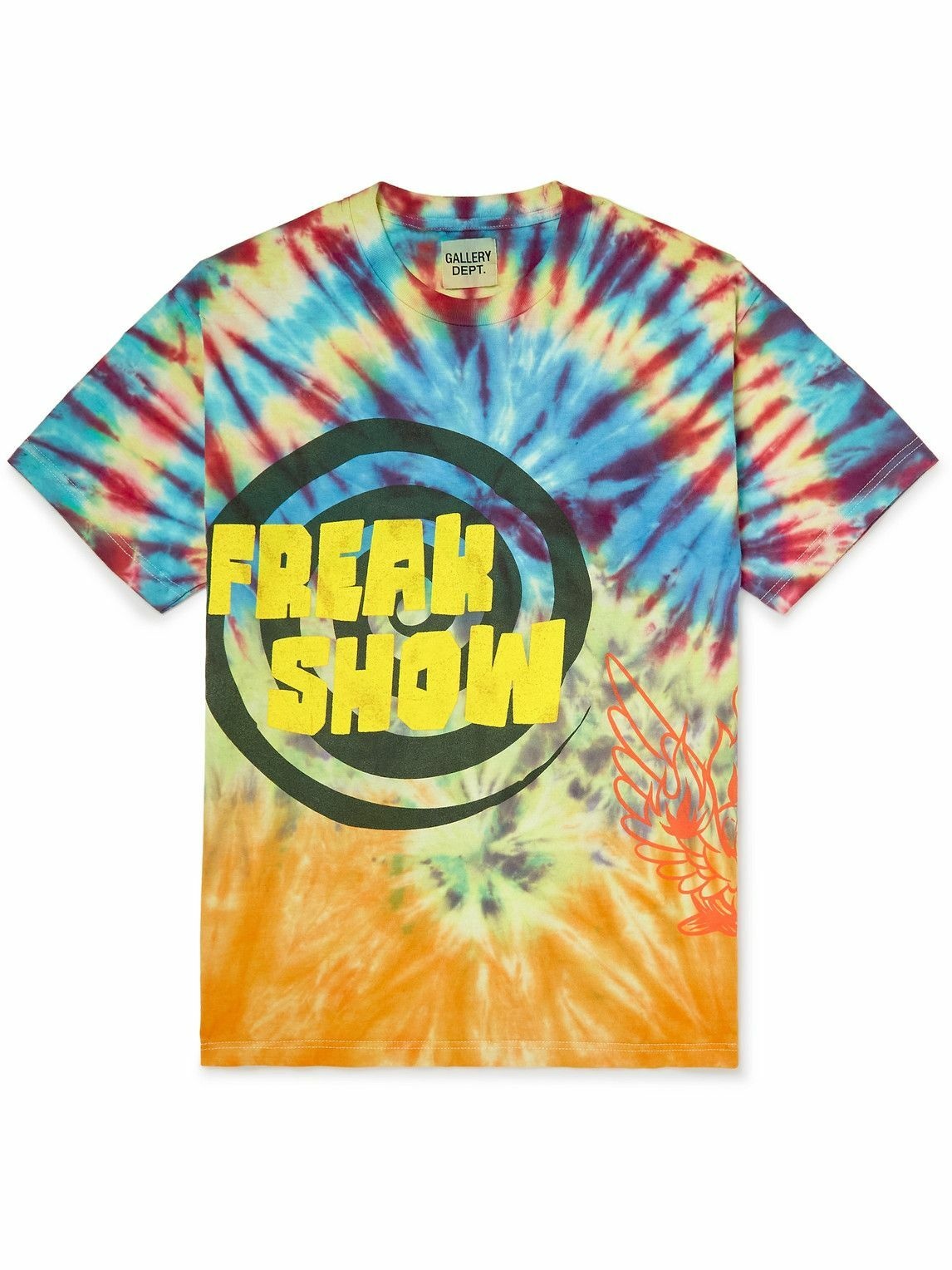 Photo: Gallery Dept. - Freak Show Printed Tie-Dyed Cotton-Jersey T-Shirt - Multi