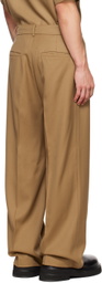 DRAE SSENSE Exclusive Beige Oblique Trousers