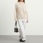 Closed Women's High Neck Sweatshirt in Slit Grey