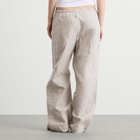 Deiji Studios Women's Double Waist Linen Pants in Haze Blue