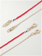 Roxanne Assoulin - The Line Set of Two Gold-Tone and Enamel Necklaces