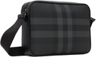 Burberry Gray & Black Muswell Bag