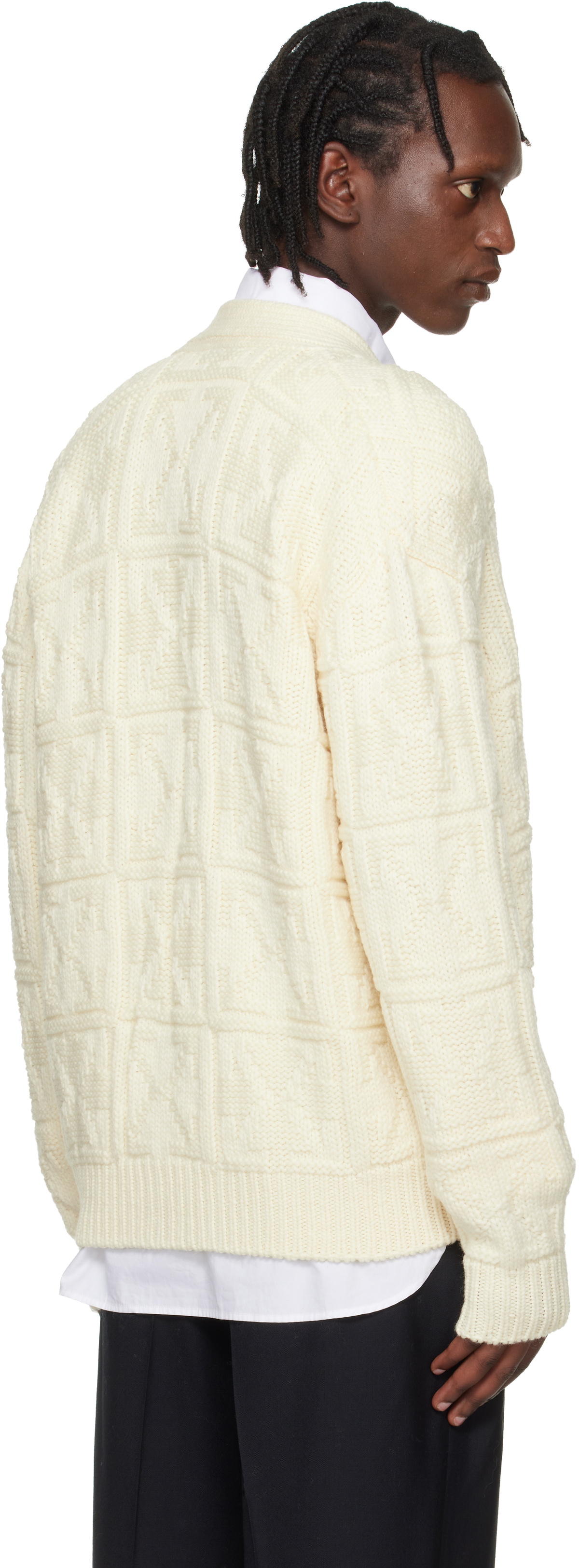 Off-White Off-White Arrow 3D Stitch Cardigan