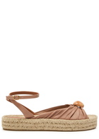 Zimmermann Gleam Gathered Espadrilles Beige