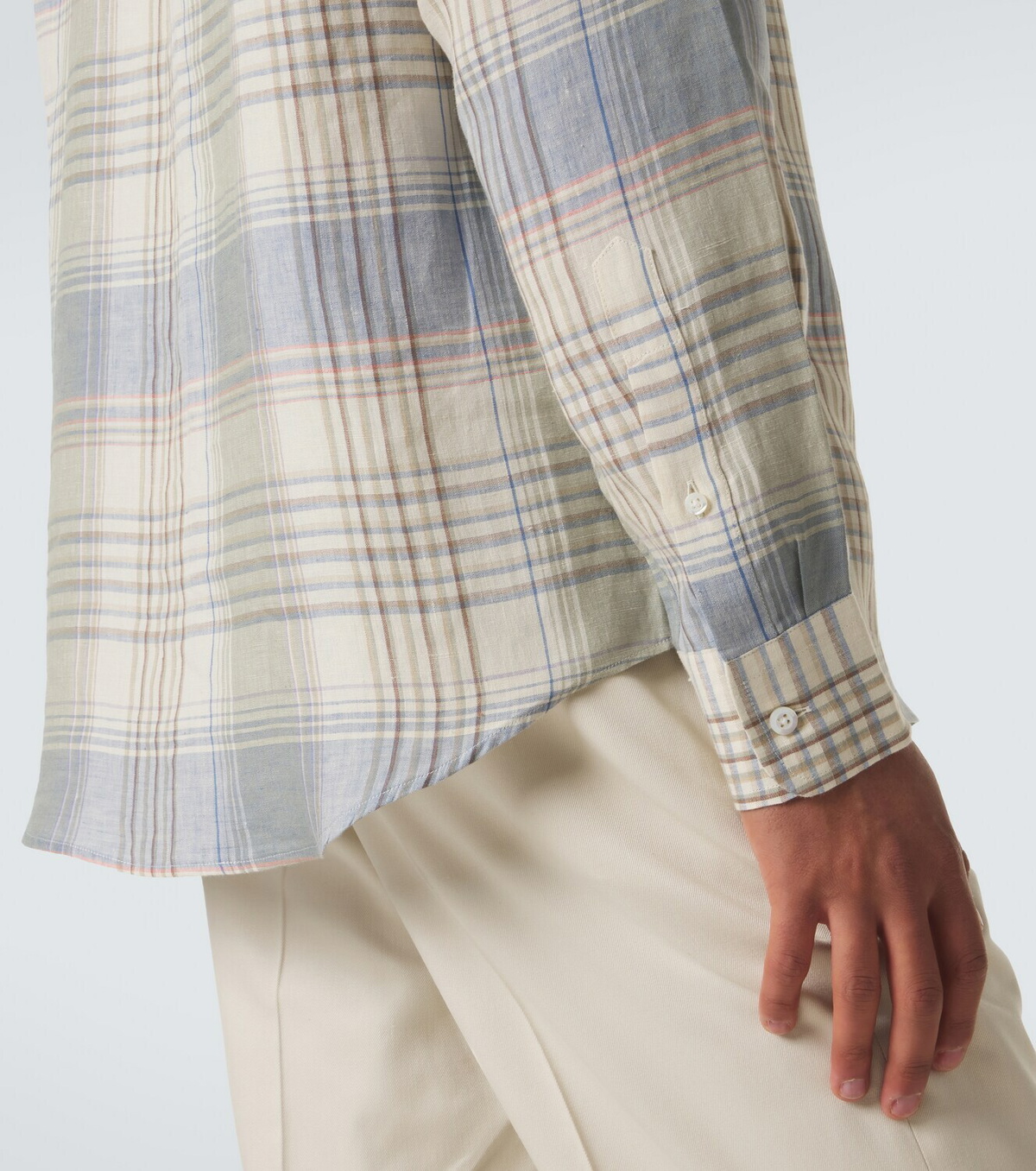 Ralph Lauren Purple Label Plaid linen shirt