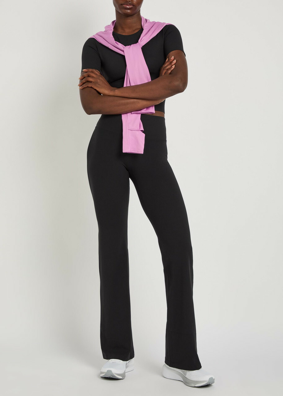 Nike Zenvy Flared-leg Infinasoft Leggings Black Grey