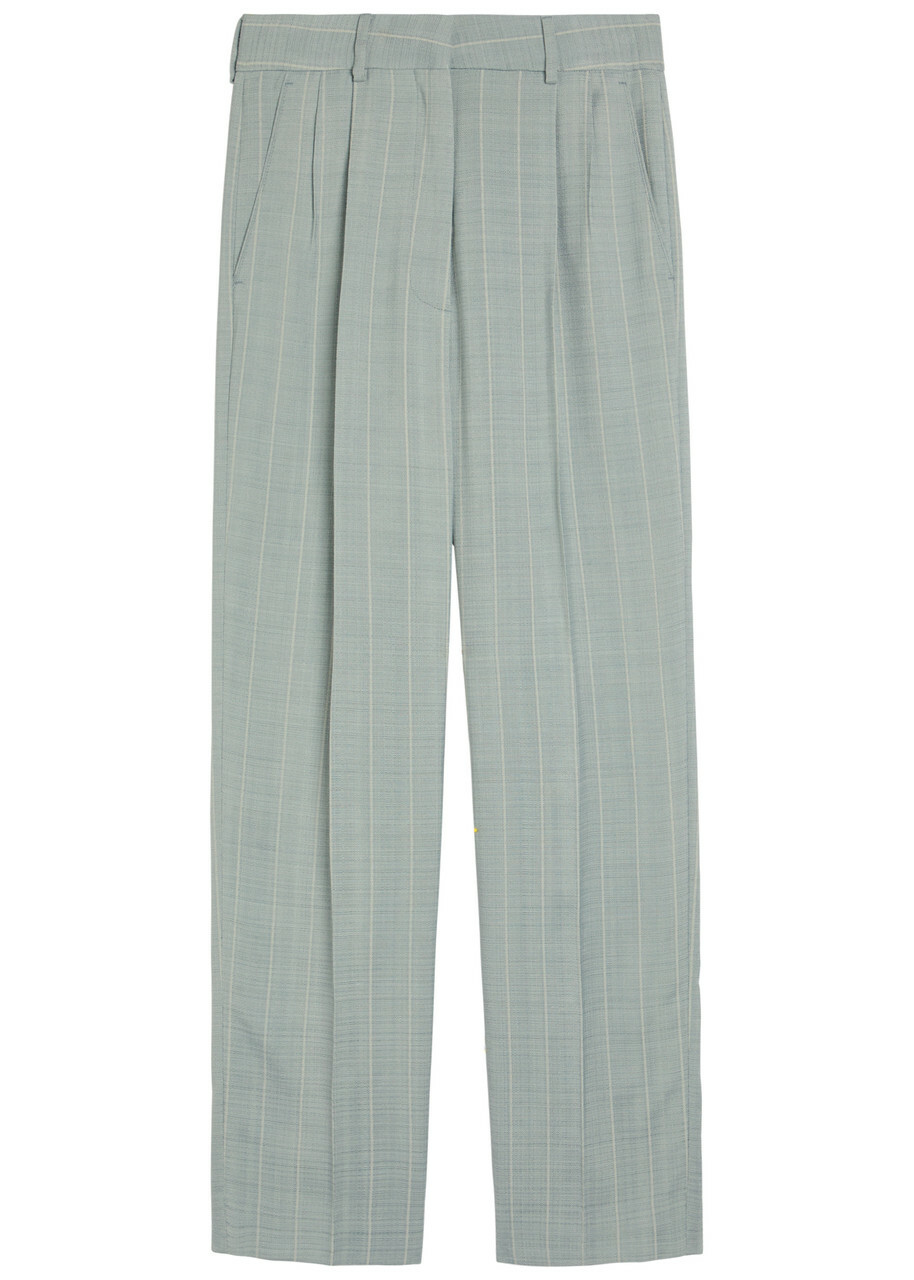 Blaze Milano Fox Striped Woven Trousers Light Blue