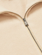 HUGO BOSS - Birdseye Cotton Zip-Up Sweater - Neutrals